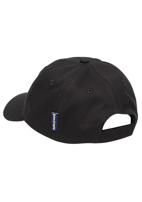 Unisex black cotton hat PALM ANGELS | PBLB002C99FAB/DELNERO
